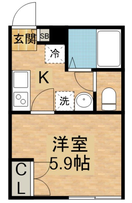 早稲田鶴巻町IMAハウス 間取り