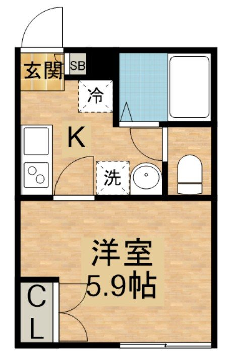 早稲田鶴巻町IMAハウス 間取り