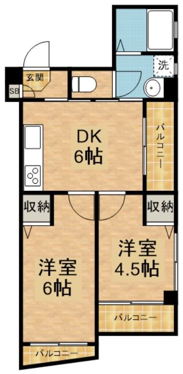 エスポワール西が丘 間取り