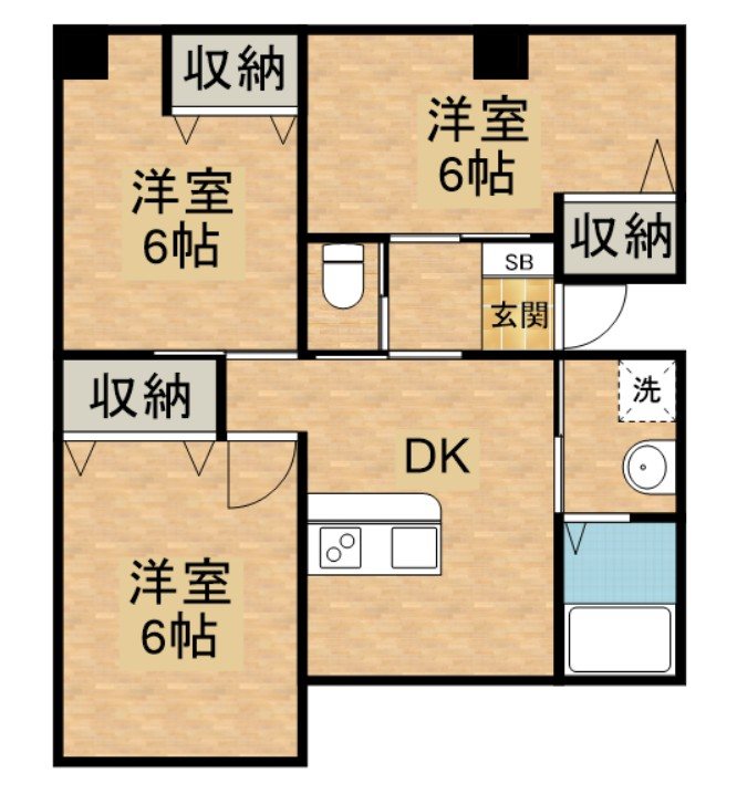 山一宮城ステーツ 間取り