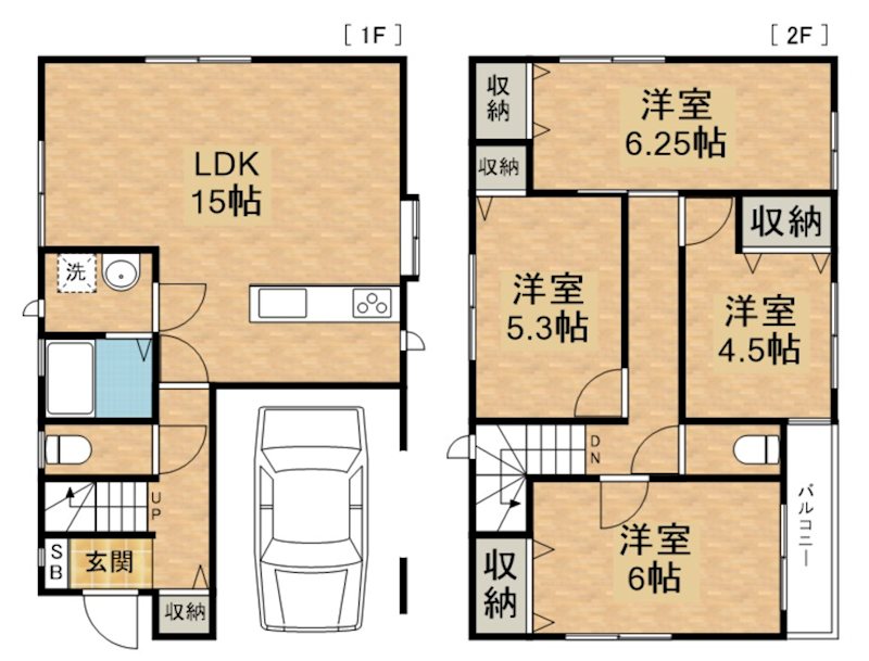 板橋区小豆沢1丁目戸建 間取り