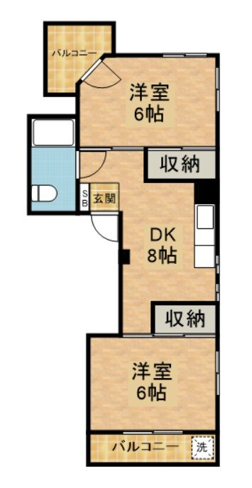 バンビ白山第4ビル 間取り