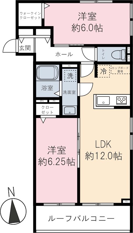 （仮称）新町6丁目パレス 間取り