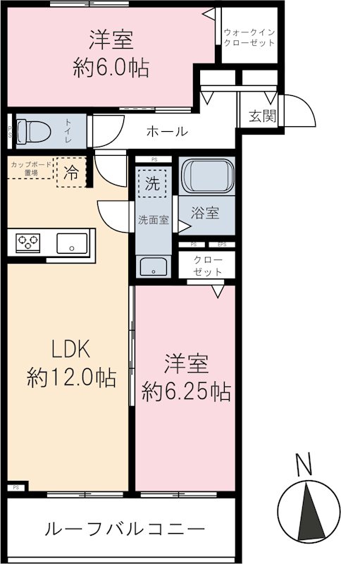 （仮称）新町6丁目パレス 間取り
