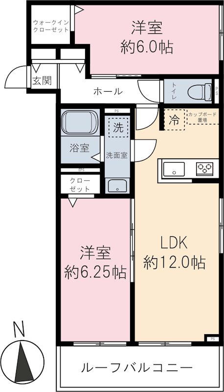 （仮称）新町6丁目パレス 間取り