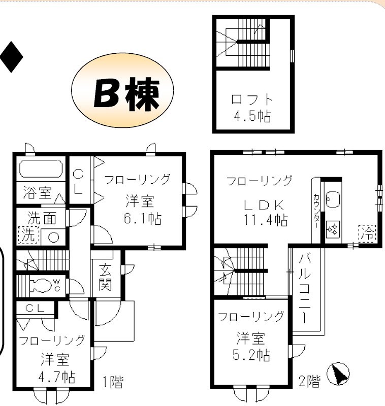 グランアミ 間取り図