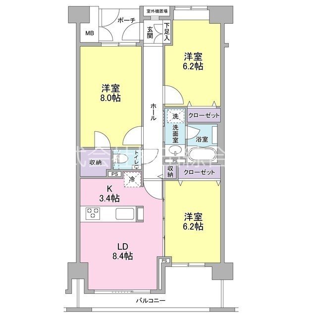 ソアラノーム碑文谷 間取り図
