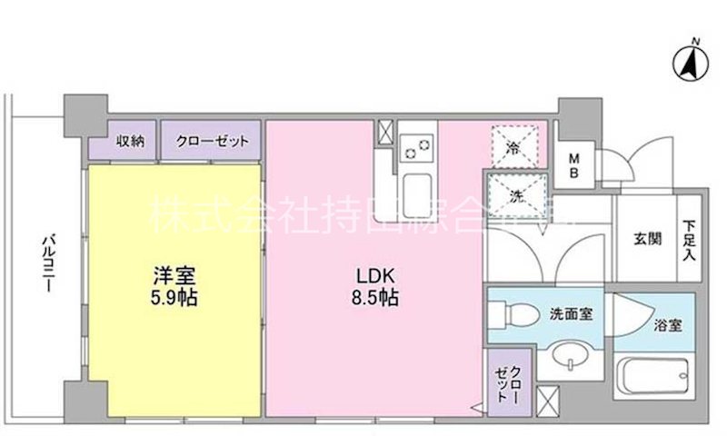 ボヌール都立大学壱番館 間取り