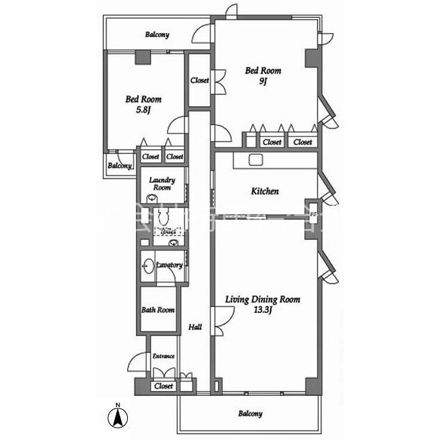 ハイアット2822 間取り図