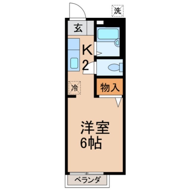 コーポ滝川Ⅲ 間取り