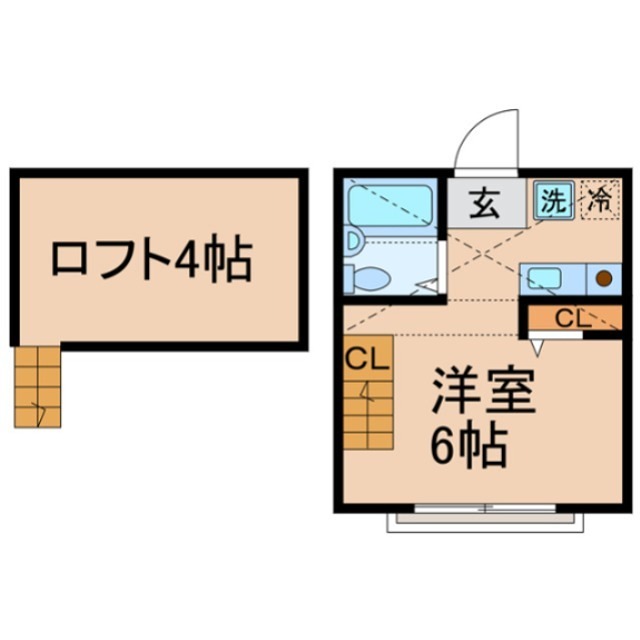 ハーミットクラブハウス峰岡Ａ棟 間取り