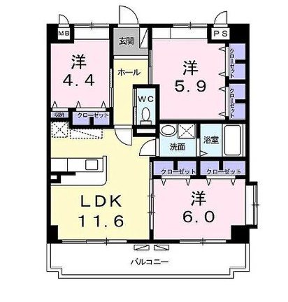 沖縄県名護市宇茂佐 間取り