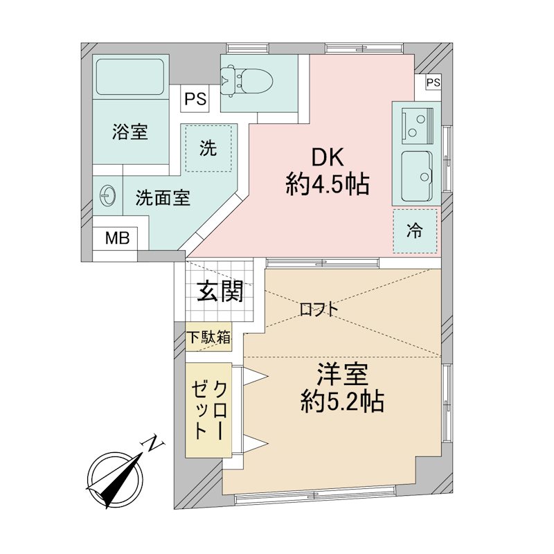 東京都杉並区方南１丁目 間取り