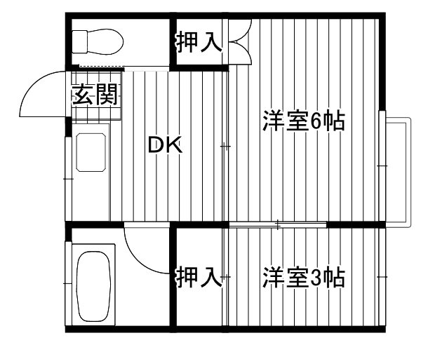 国立第2グリーンコーポ 間取り