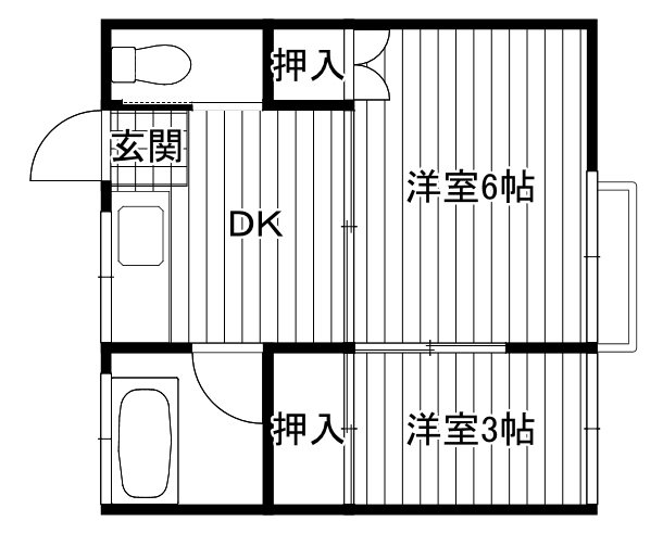 国立第2グリーンコーポ 間取り