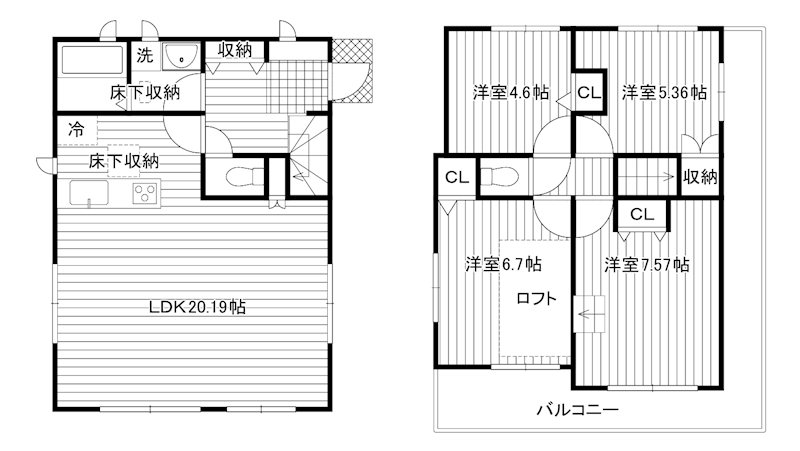 青柳2丁目ハウス③ 間取り