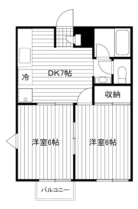 ハイツ桔梗 間取り