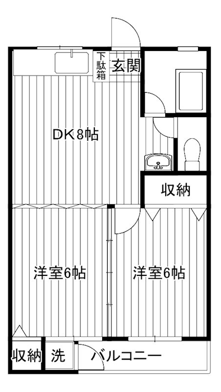 アーバンパル国立 間取り