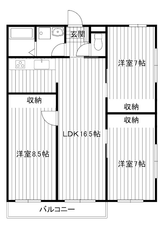 ヘリオス378小平栄町 間取り