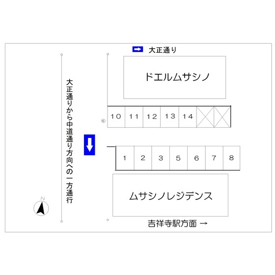 ムサシノ第一駐車場 間取り