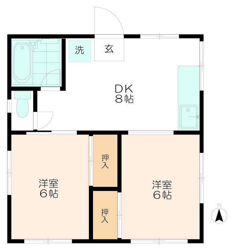 川崎アパート 間取り