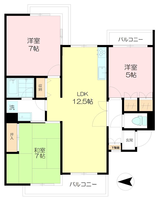 パストラル武蔵野Ａ 間取り