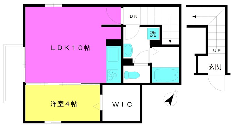 D-room三鷹Ⅲ 間取り
