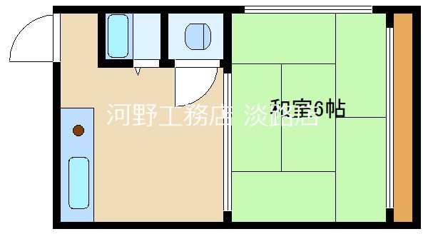 菅原河野ハイツ  103号室 間取り