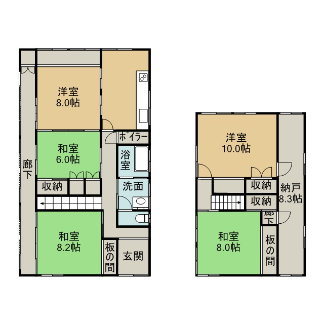 高陽青柳町栁原貸家 間取り