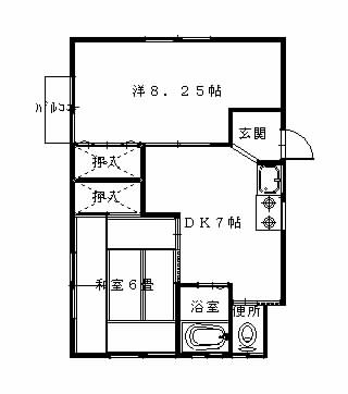 メゾンロイヤルⅡ 間取り