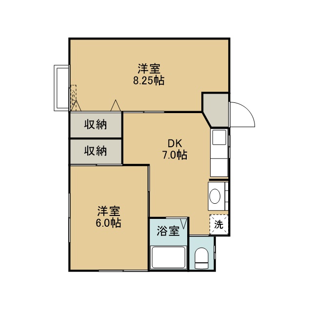 メゾンロイヤルⅠ 間取り
