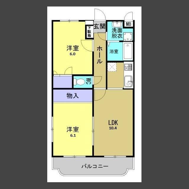 コンフォートパレスＢ 間取り