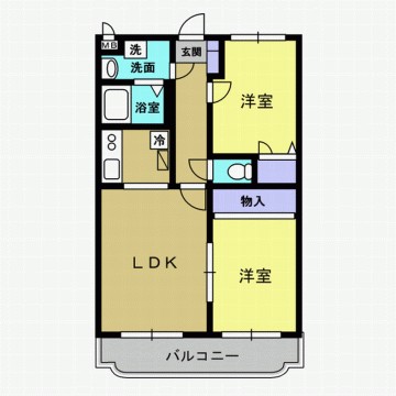 コンフォートパレスＢ 間取り