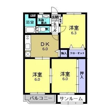 ユーミーマンションフェニックス 間取り