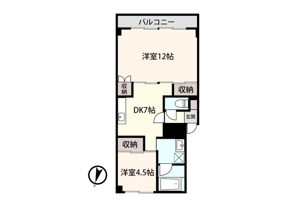 アシスト第１０秋田マンション 間取り