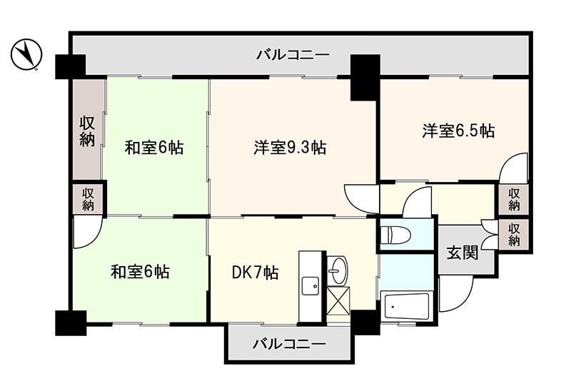 アシスト第３秋田マンション 間取り