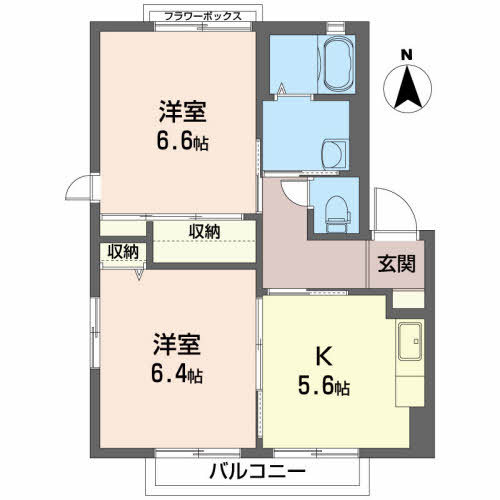 カーサリブレ・ドゥ 間取り
