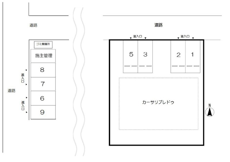 カーサリブレ・ドゥ 地図（共通）