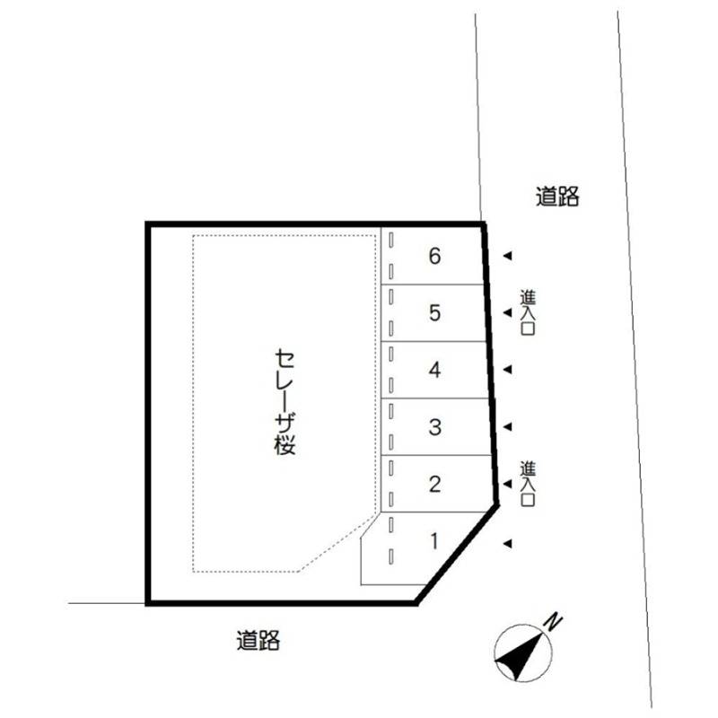 セレーザ桜 地図（共通）