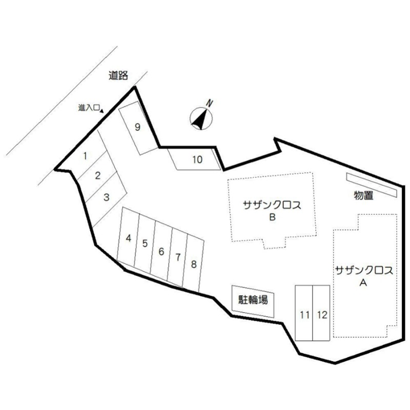 サザンクロスＡ 地図（共通）