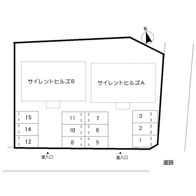 サイレントヒルズＡ 地図（共通）