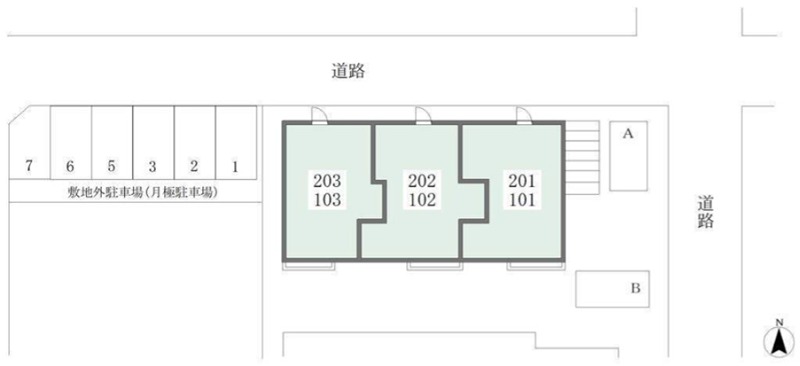 サンローズ 地図（共通）