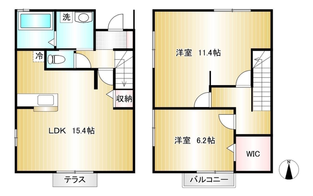 ライトハウス広面Ｄ棟 間取り