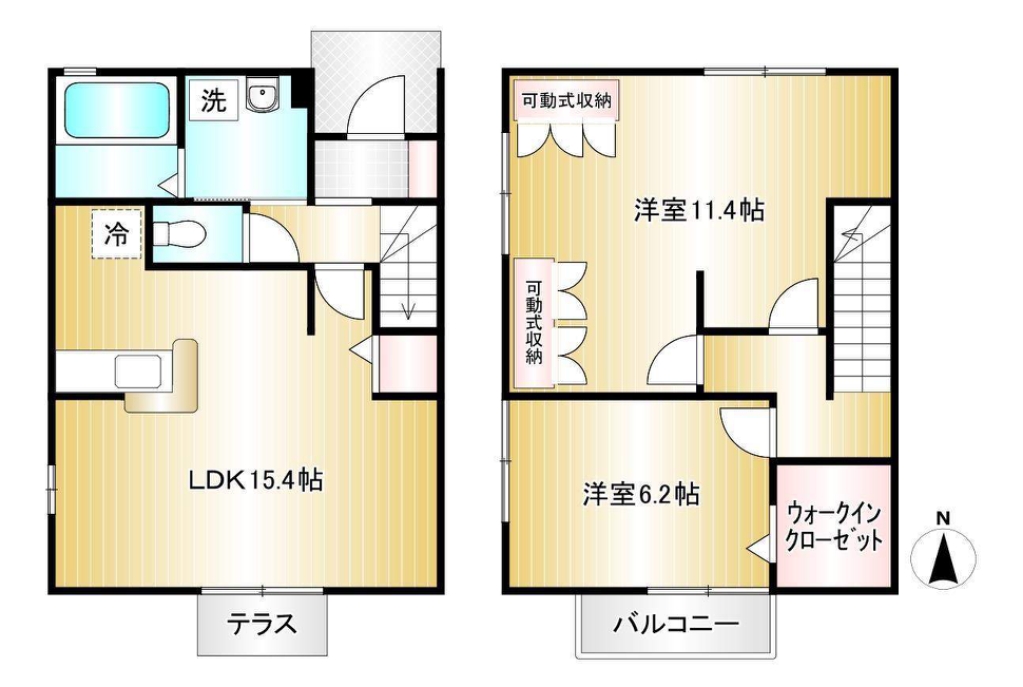 ライトハウス広面Ｂ棟 間取り