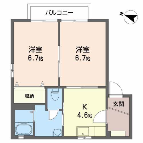 アクアロードⅡＣ 間取り