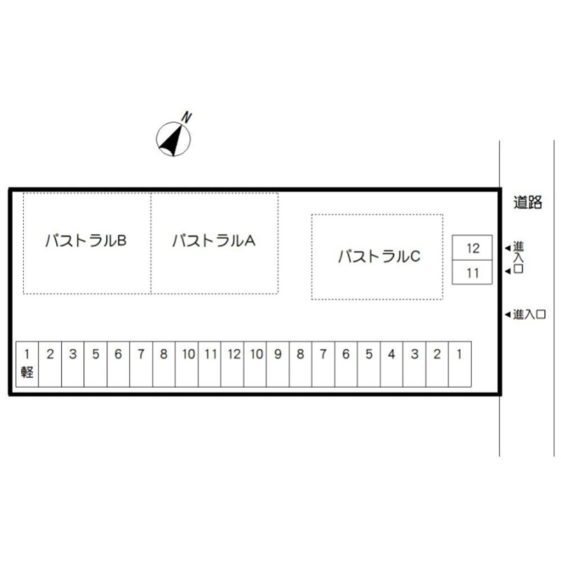 パストラルＡ 地図（共通）