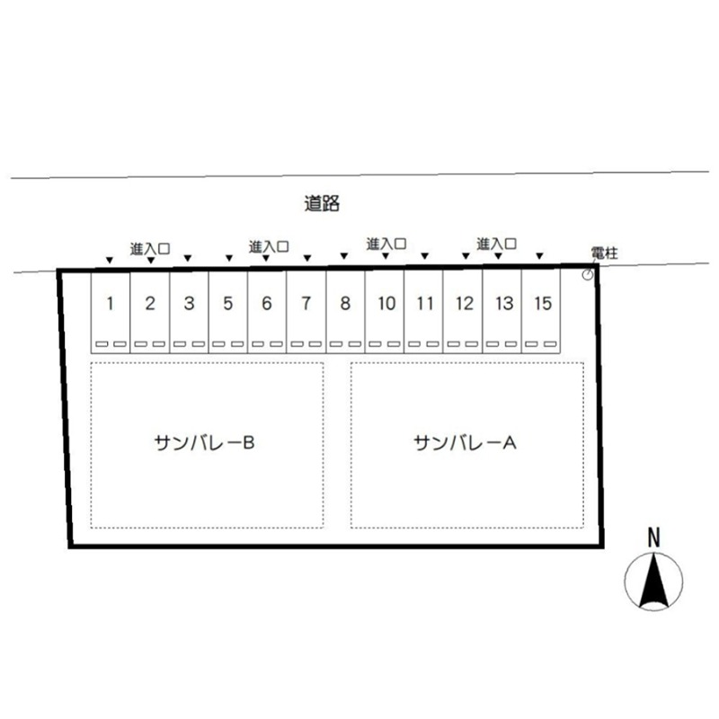 サンバレーＢ 地図（共通）