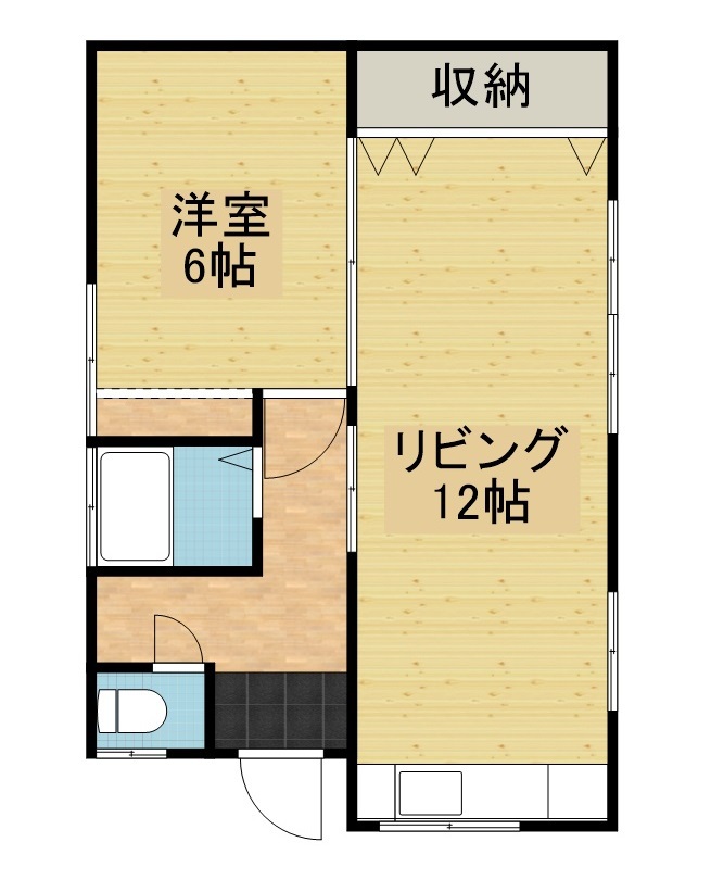 寺内後城加賀屋貸家３号 間取り