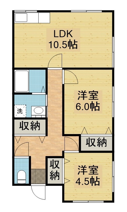 谷内佐渡三浦貸家 間取り