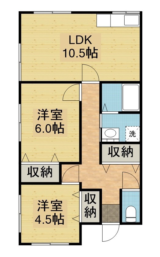 谷内佐渡三浦貸家 間取り